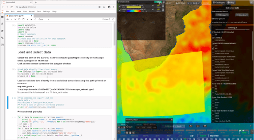 Geostrophic currents computation