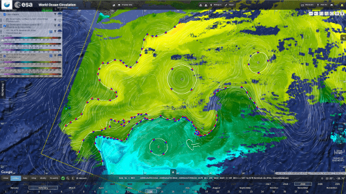 Synoptic chart of the upper ocean dynamics